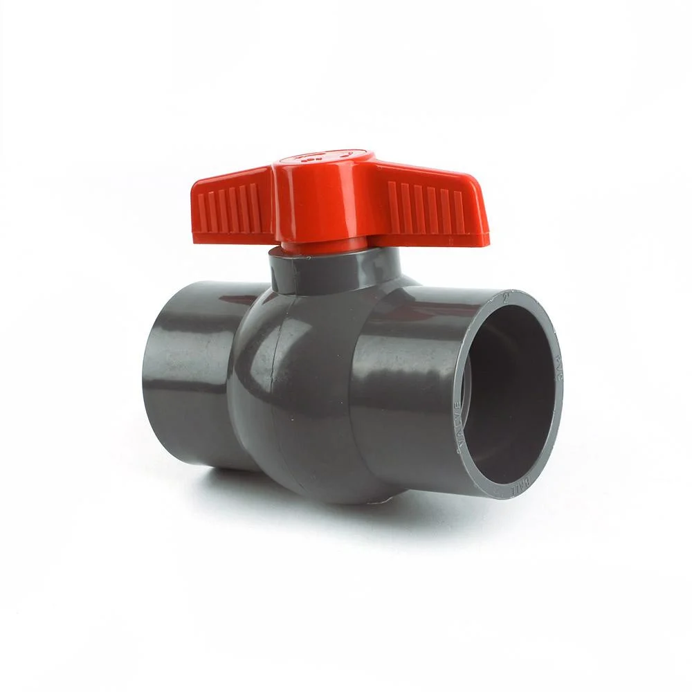 PVC Compact Ball Valve Grey Color