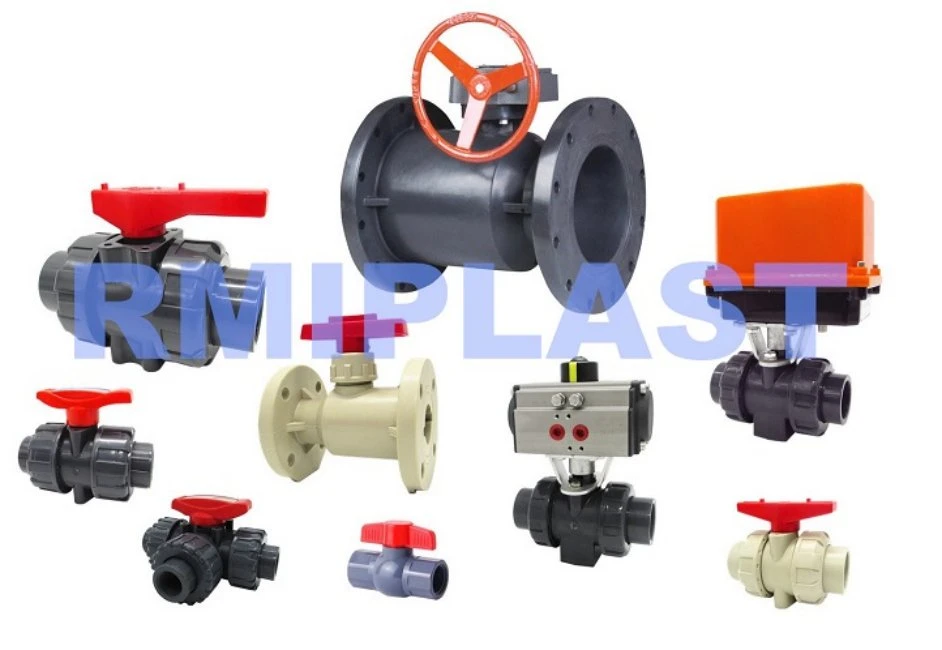 2 Inch PVC Single Union Compact Ball Valve with Female X Male Thread Irrigation Valve UPVC Plastic Socket Valves by JIS DIN ANSI for Water Use